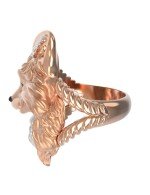 Кольцо из золота c эмалью