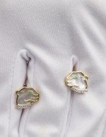 Серьги из лимонного золота 585 пробы