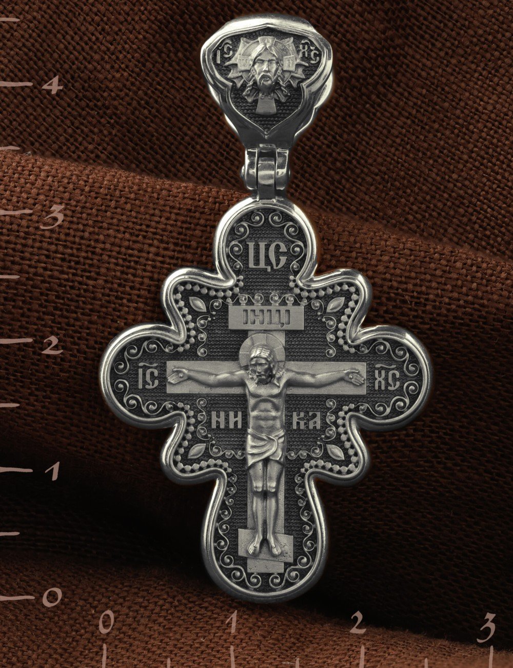 Крест из белого золота