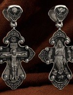 Крест из белого золота