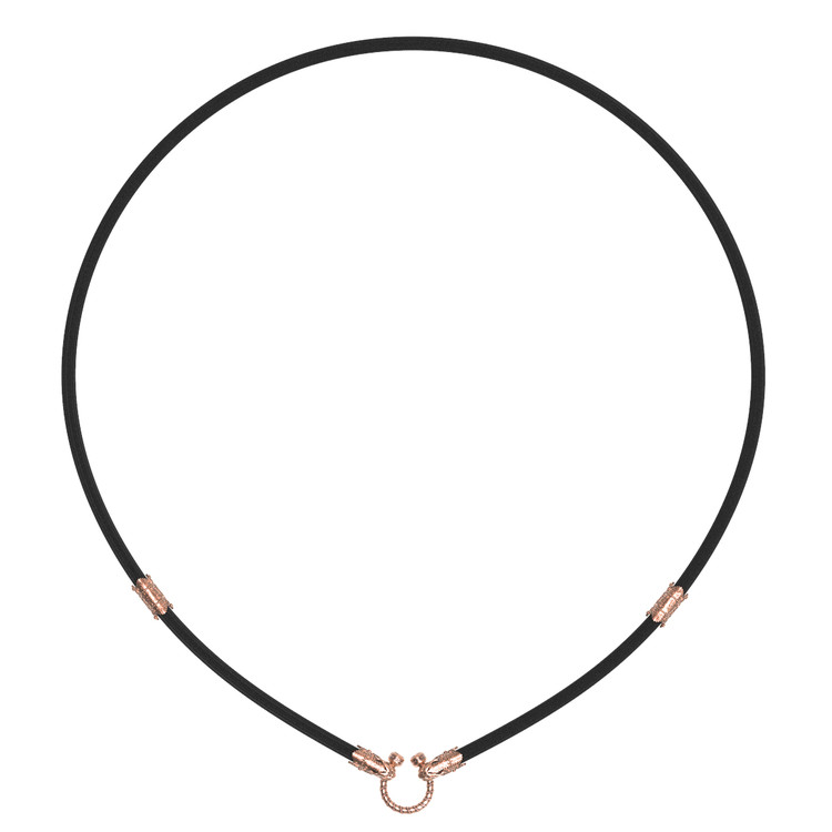 Цепь-шнурок шелк из красного золота 585 пробы c шёлковым шнурком