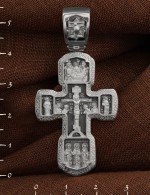 Крест из белого золота