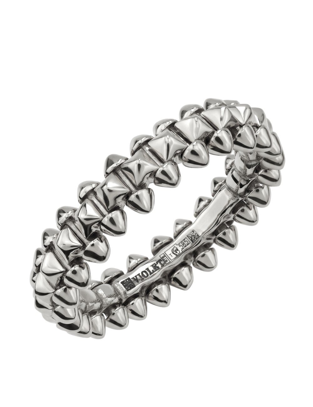 Кольцо из белого золота