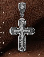 Крест из белого золота