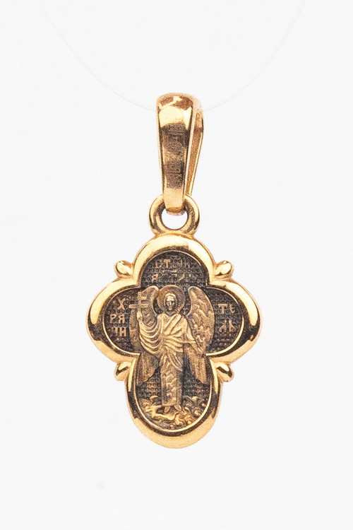 Крест из красного золота 585 пробы