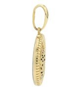 Подвеска из лимонного золота c эмалью