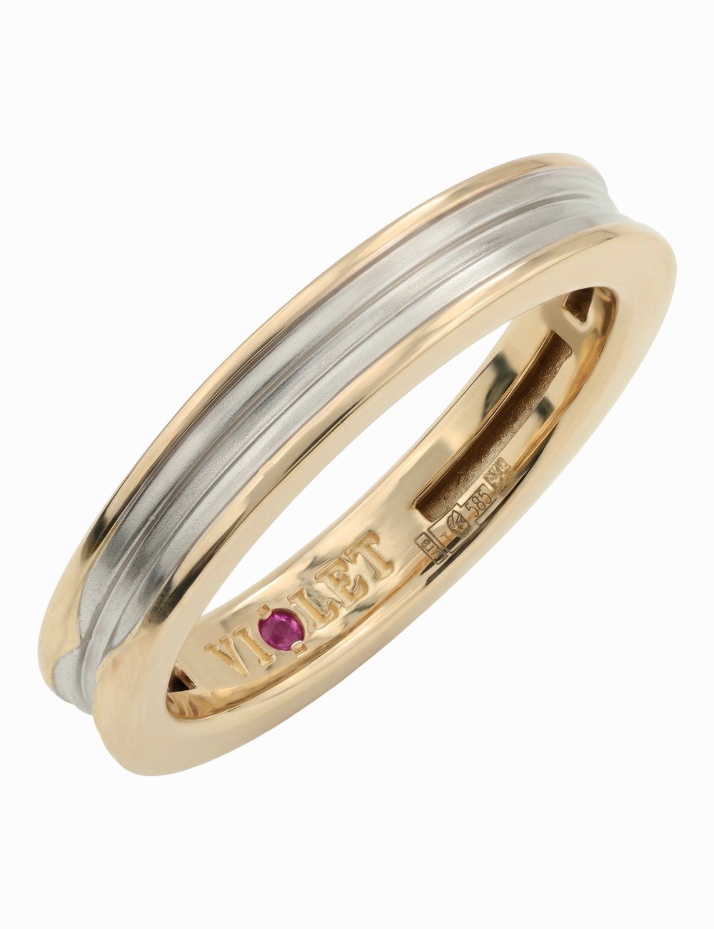 Кольцо из золота c рубином