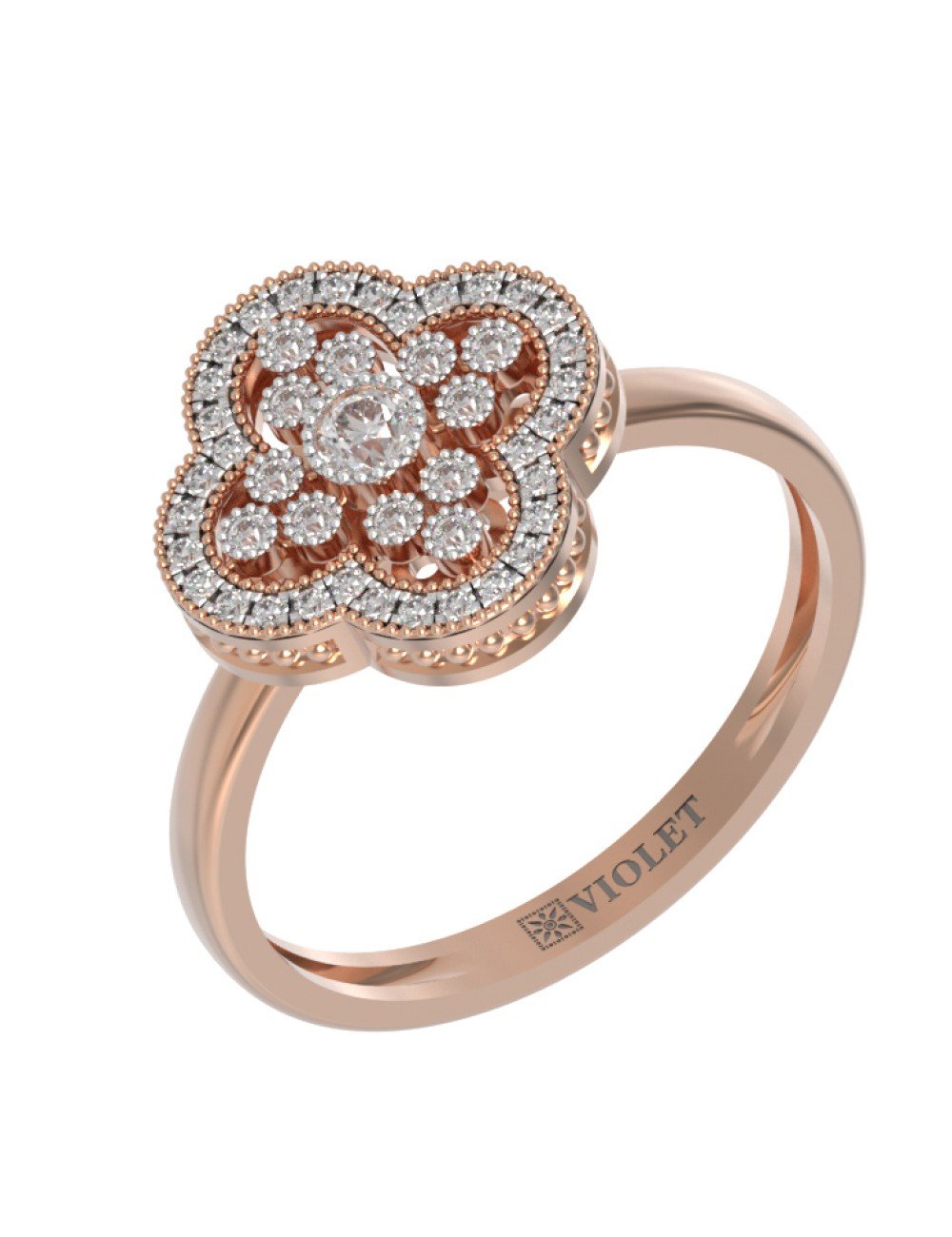 Кольцо из золота c бриллиантами