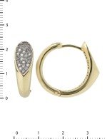 Серьги из лимонного золота c бриллиантами