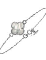 Браслет из белого золота c перламутром