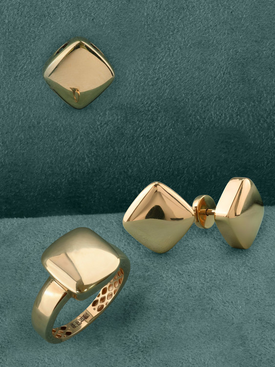 Серьги из красного золота 585 пробы