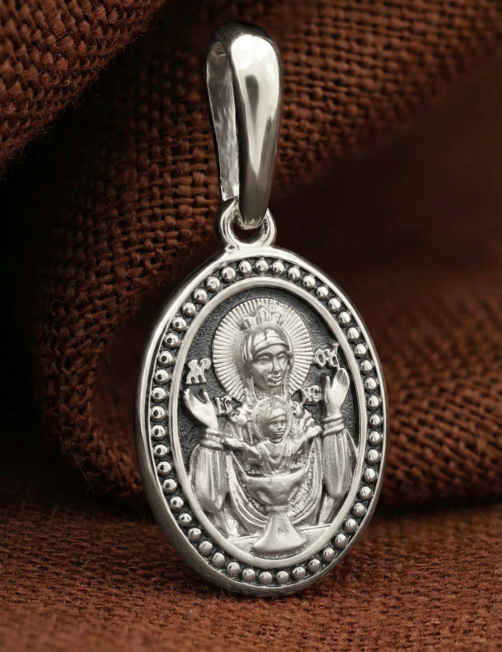 Образок из белого золота