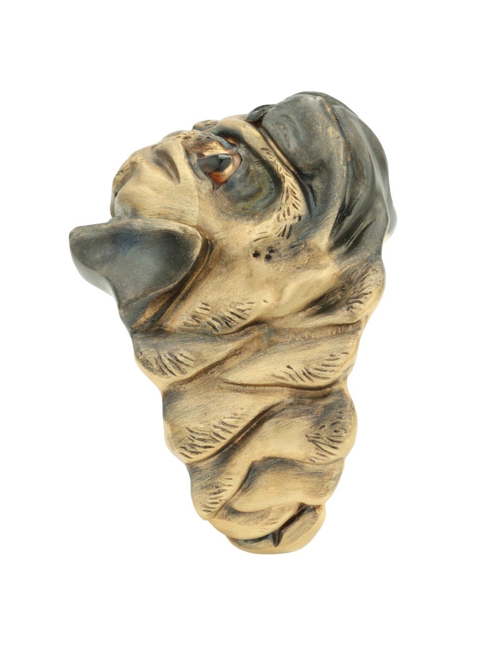 Кольцо из лимонного золота c эмалью