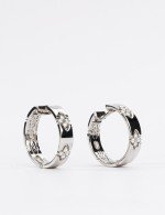 Серьги из белого золота c бриллиантами