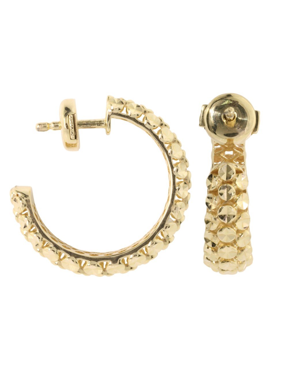 Серьги из лимонного золота