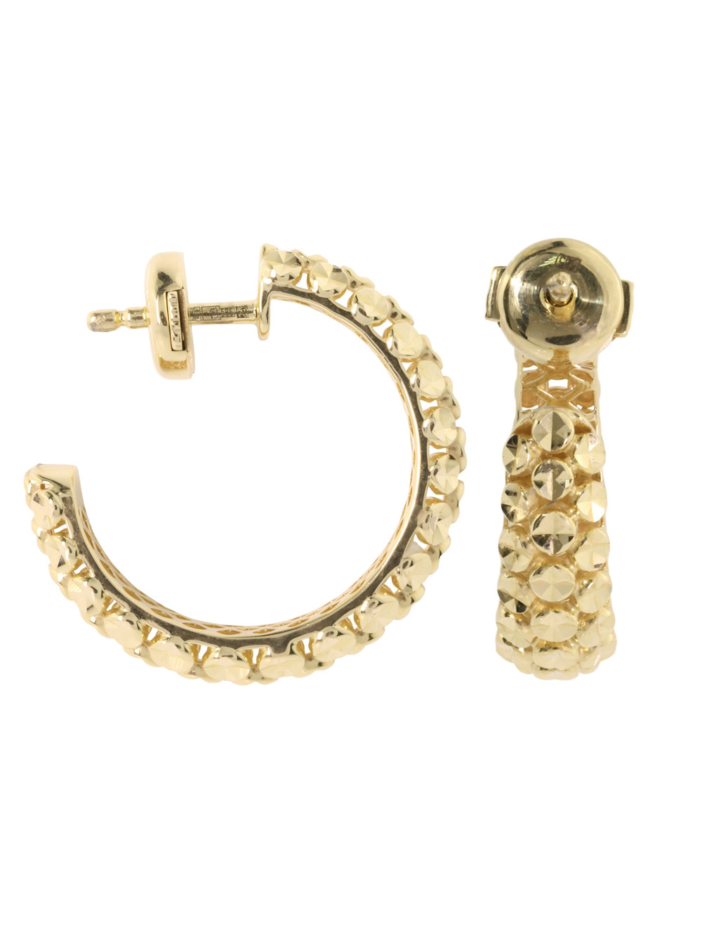 Серьги из лимонного золота 585 пробы