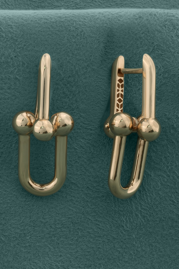 Серьги из красного золота 585 пробы