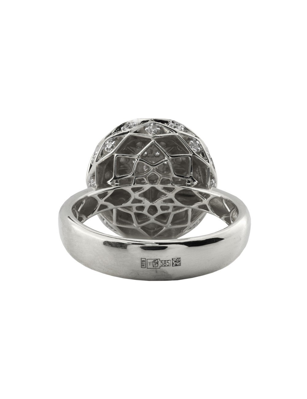 Кольцо из белого золота c бриллиантами