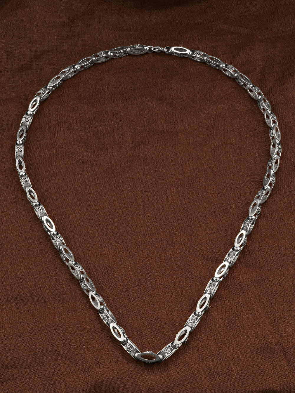 Цепь из белого золота 585 пробы