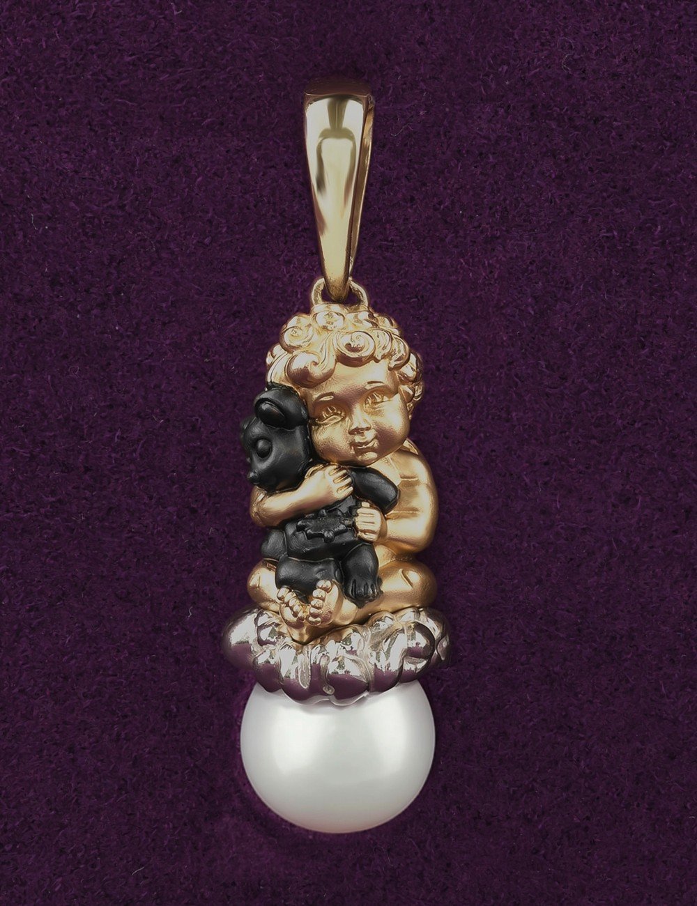 Подвеска из золота c жемчугом