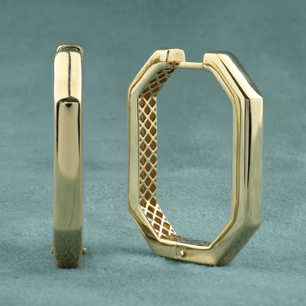 Серьги из лимонного золота 585 пробы