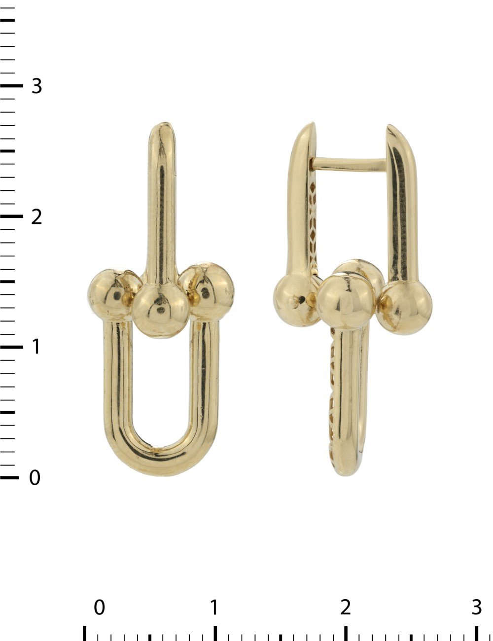 Серьги из лимонного золота