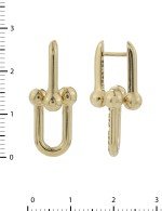 Серьги из лимонного золота