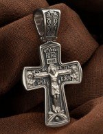Крест из белого золота