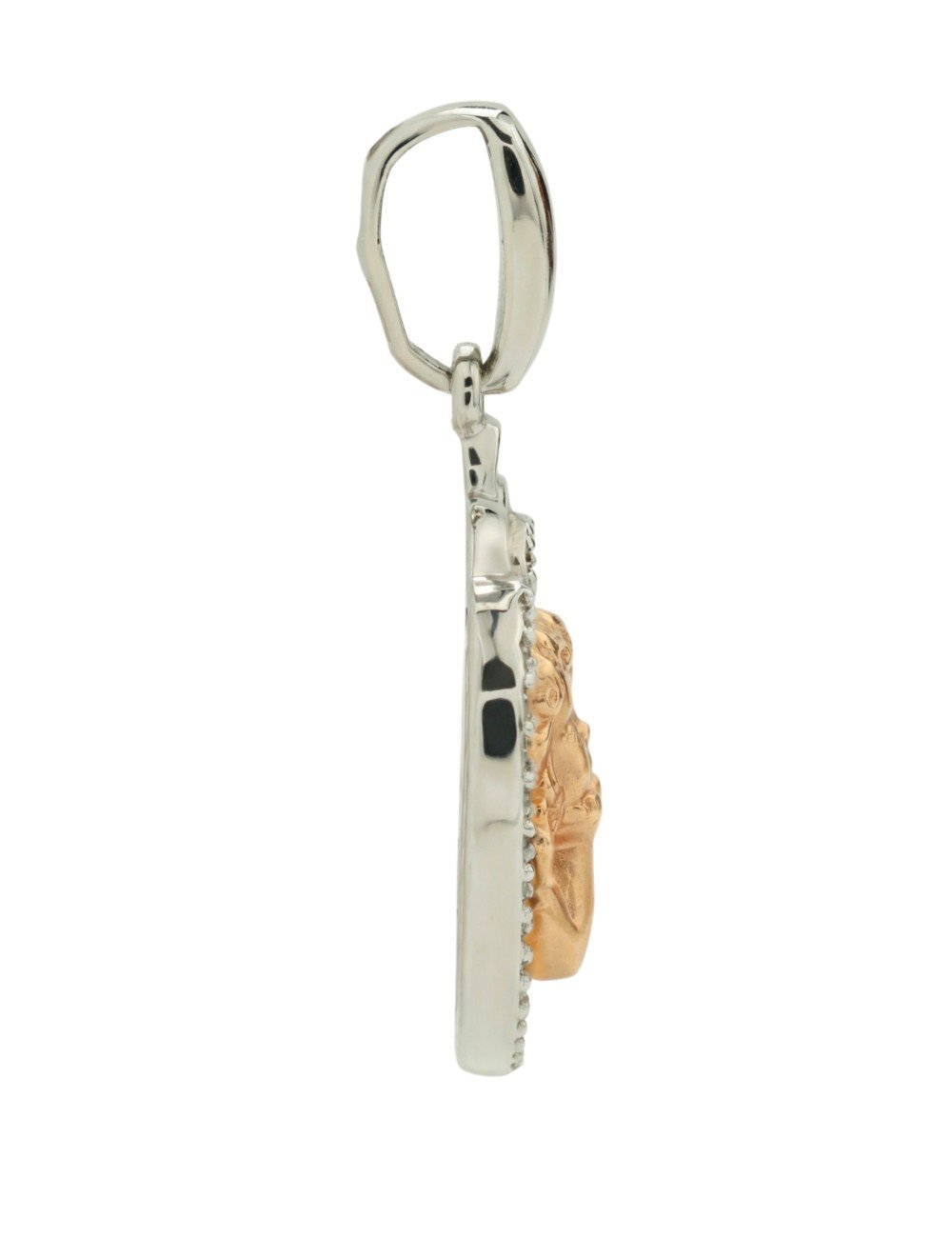 Подвеска из белого золота c бриллиантами