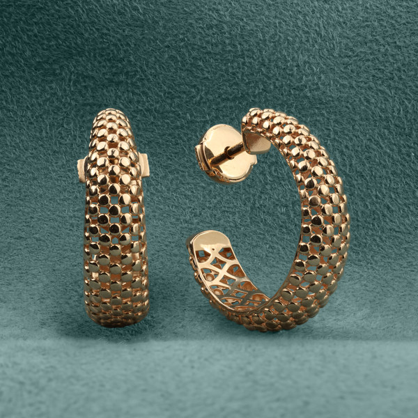 Серьги из красного золота 585 пробы