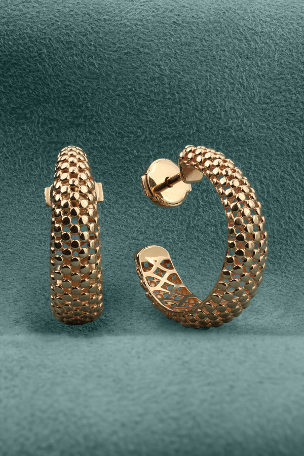 Серьги из красного золота 585 пробы