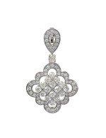 Подвеска из белого золота c бриллиантами