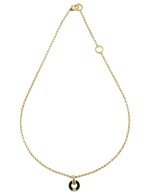 Колье из лимонного золота c бриллиантами и ониксом