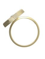 Кольцо из лимонного золота c бриллиантами и бирюзой