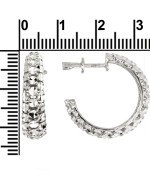 Серьги из белого золота 585 пробы