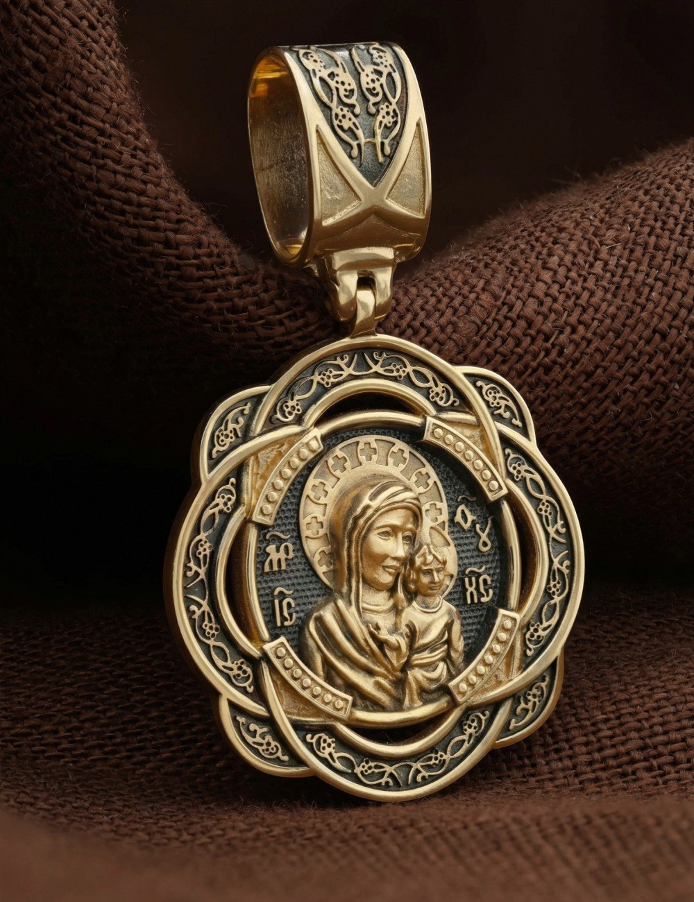 Образок из лимонного золота