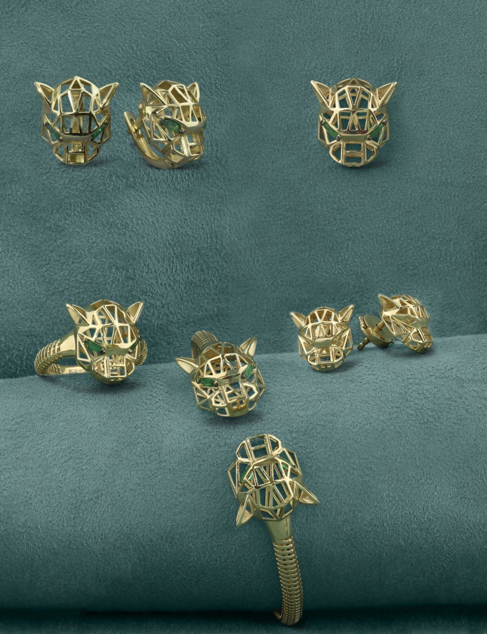 Серьги из лимонного золота