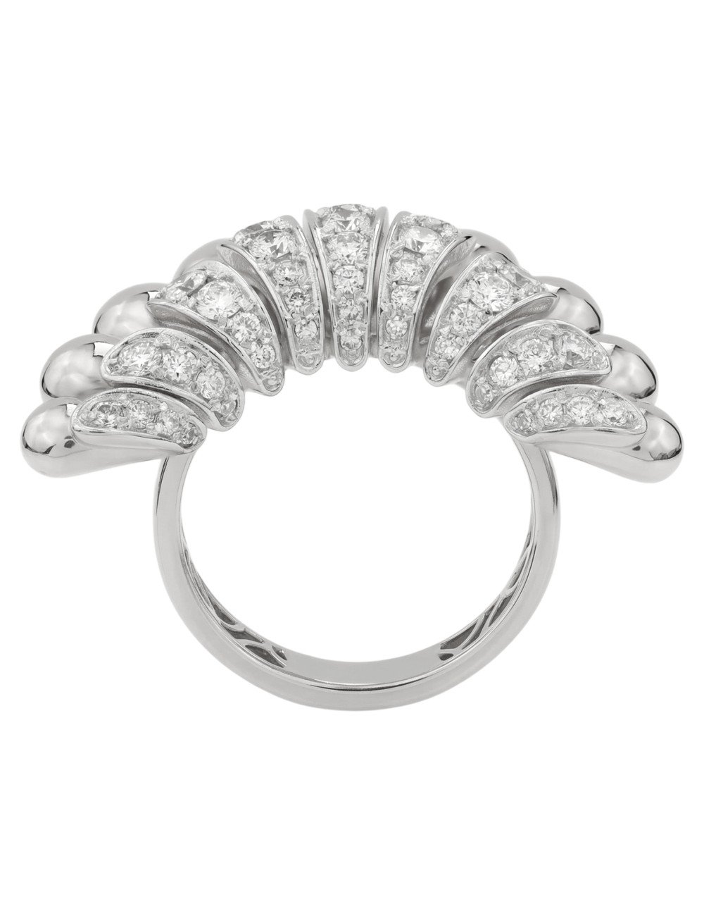 Кольцо из белого золота c бриллиантами