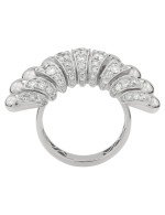 Кольцо из белого золота c бриллиантами