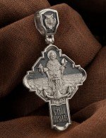 Крест из белого золота