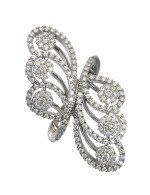 Кольцо из белого золота c бриллиантами