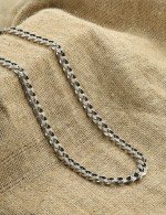 Цепь из серебра c рубином