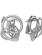 Серьги из белого золота c бриллиантами