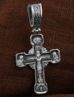 Крест из белого золота