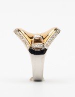 Кольцо из белого золота c бриллиантами