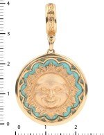 Подвеска из золота c бирюзой