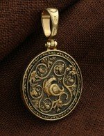 Образок из лимонного золота