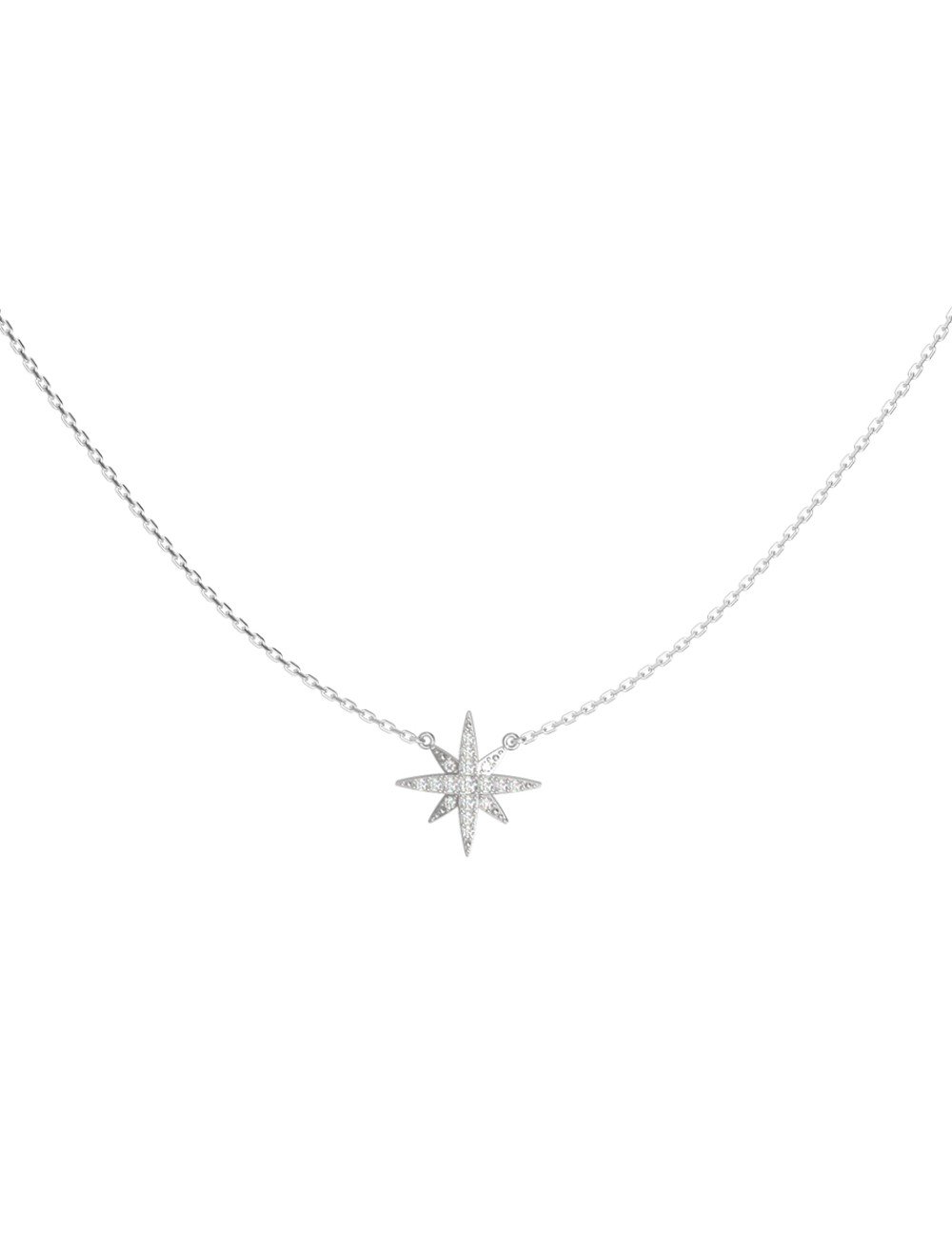 Колье из белого золота c бриллиантами