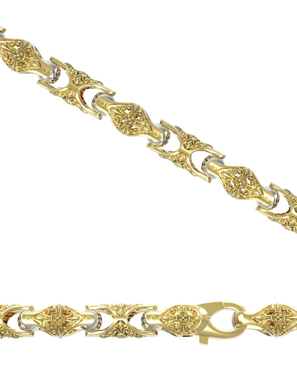 Цепь из лимонного золота