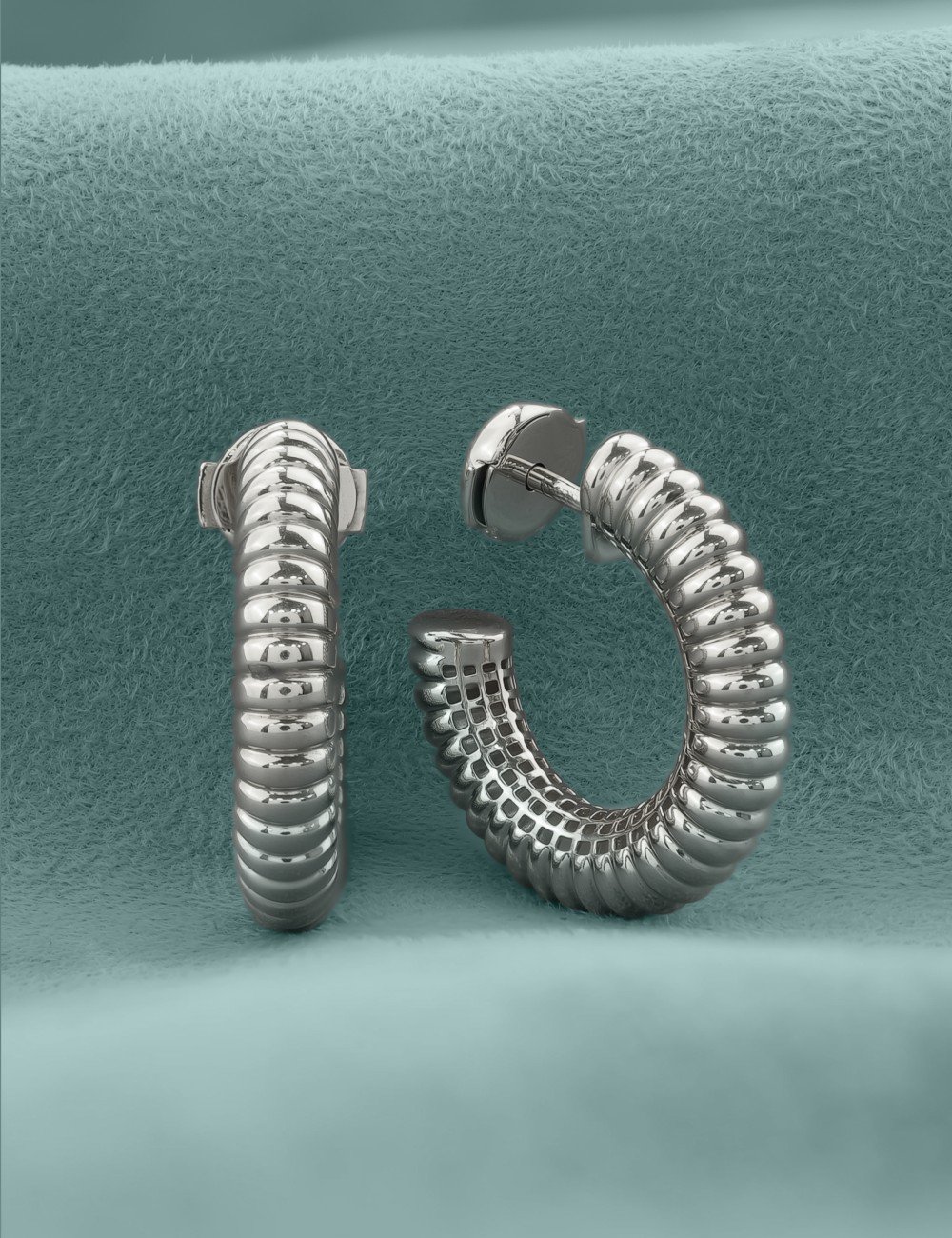 Серьги из белого золота